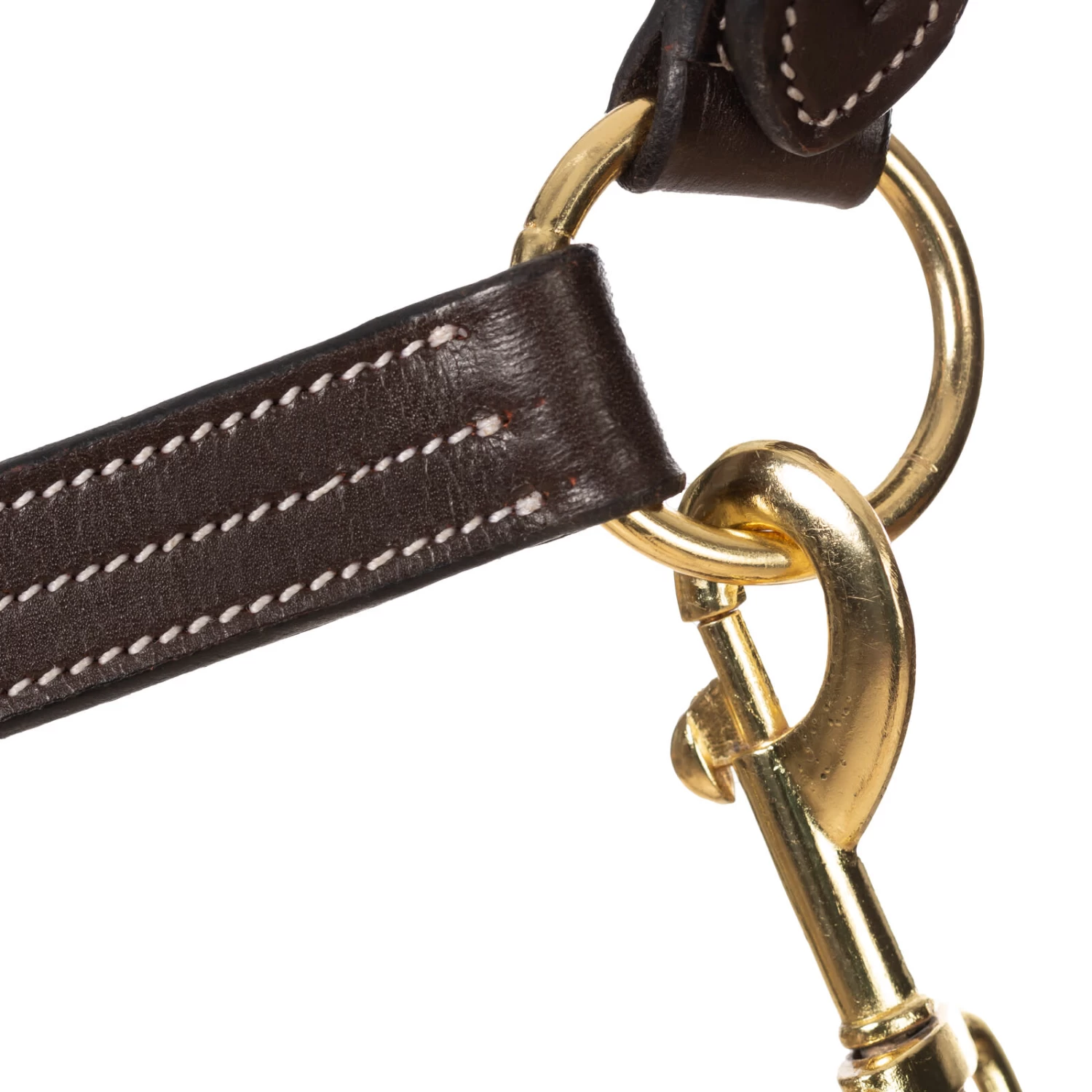 Equinavia Valkyrie Triple Stitched Leather Halter - Chocolate Brown - Image 2