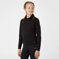 Horze Lou Kids Technical Training Shirt With High Neck - Black