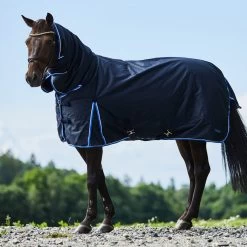 Horze Glasgow Heavy Weight Combo Turnout Blanket 400g - Dark Blue