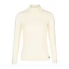 B Vertigo Ruth Knitted Pullover With Front Zipper - Egret White