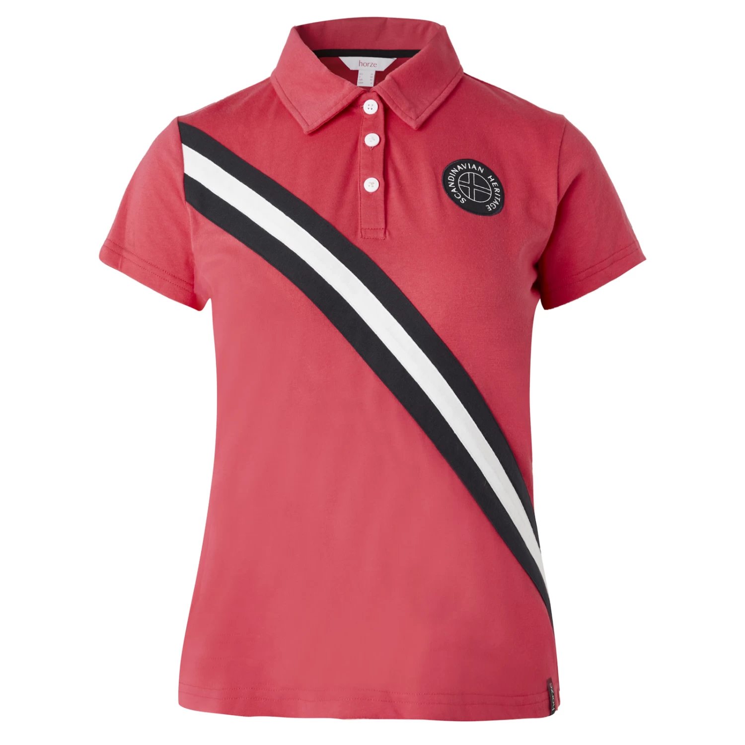 Horze Jessie Womens Polo Shirt - Dark Navy - Image 11