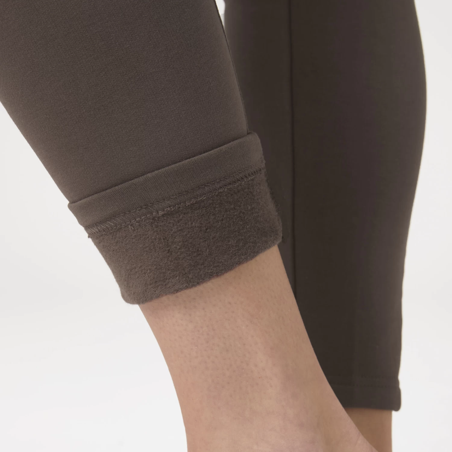 Horze Jade Womens Cotton Stretch Full Seat Riding Tights - French Roast - Image 2