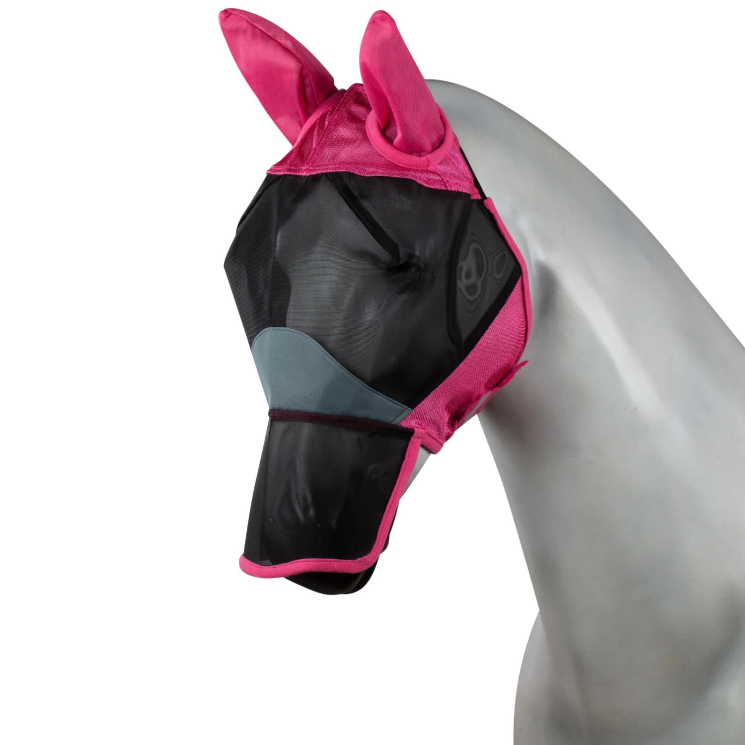 Horze Eira Long Nose Fly Mask - Gray - Image 2