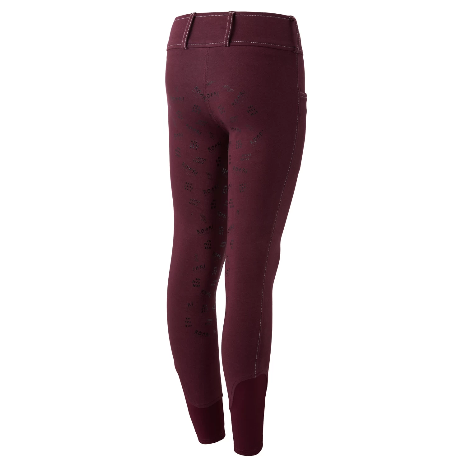 Horze Morgan Kids Full Seat Breeches - Fig Purple