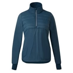 Horze Annika Womens Fleece Lined Pullover Jacket - Reflecting Pond