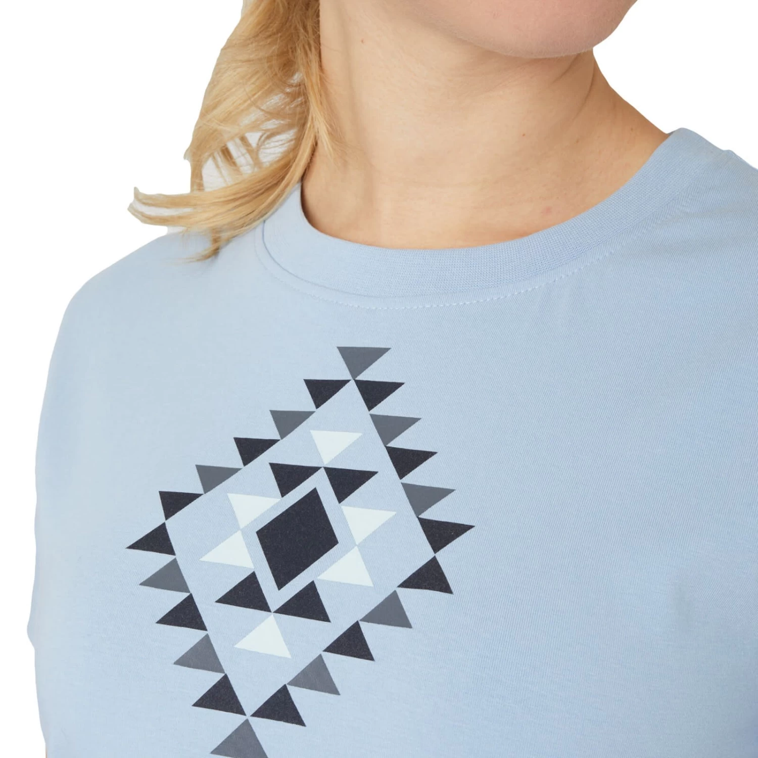 Horze Zion Womens Cotton Stretch T Shirt - Cashmere Blue - Image 2