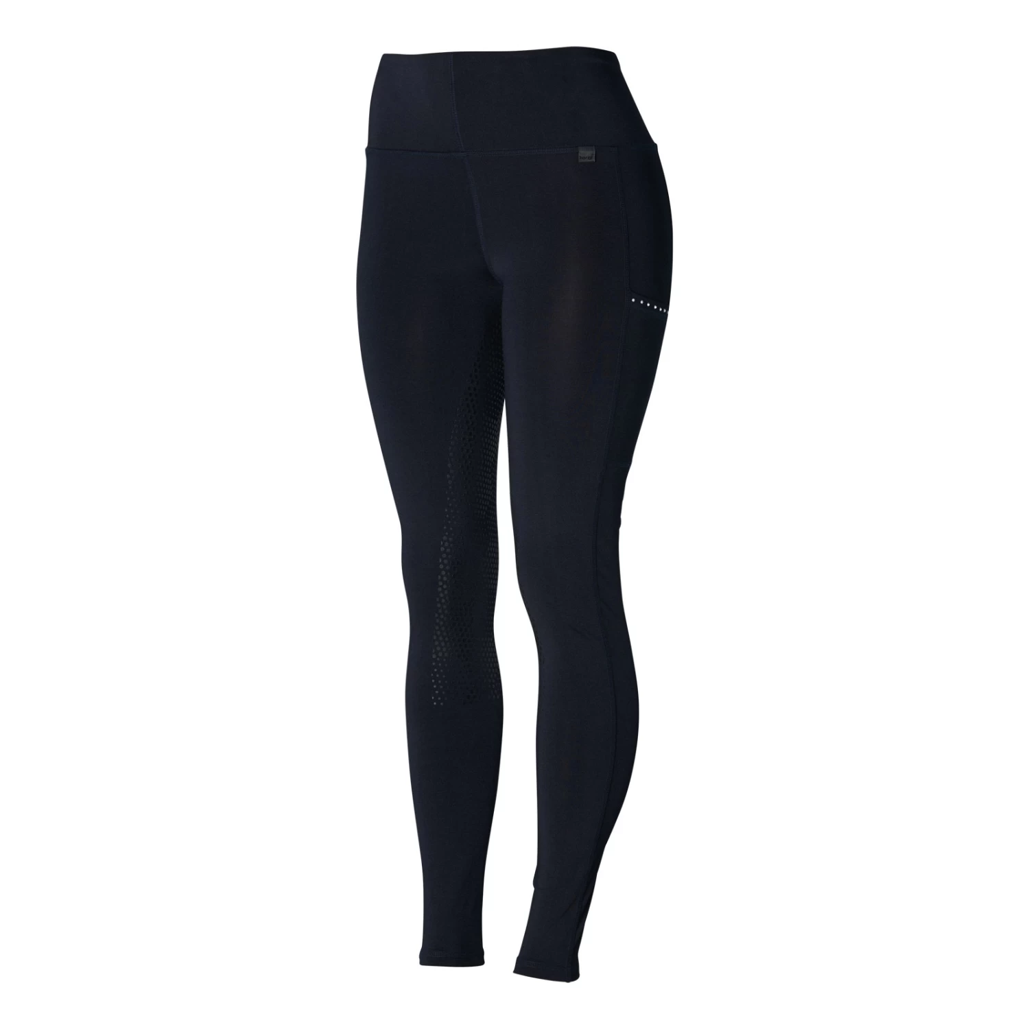 Roselina Womens Full Seat Tights With Crystal Details - Dark Dark Blue - Image 2