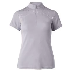 Horze Kaitlin Womens Short Sleeved Performance Show And Training Shirt - Orchid Hush