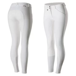 Horze Grand Prix Womens Classic Full Seat Dressage Breeches - White