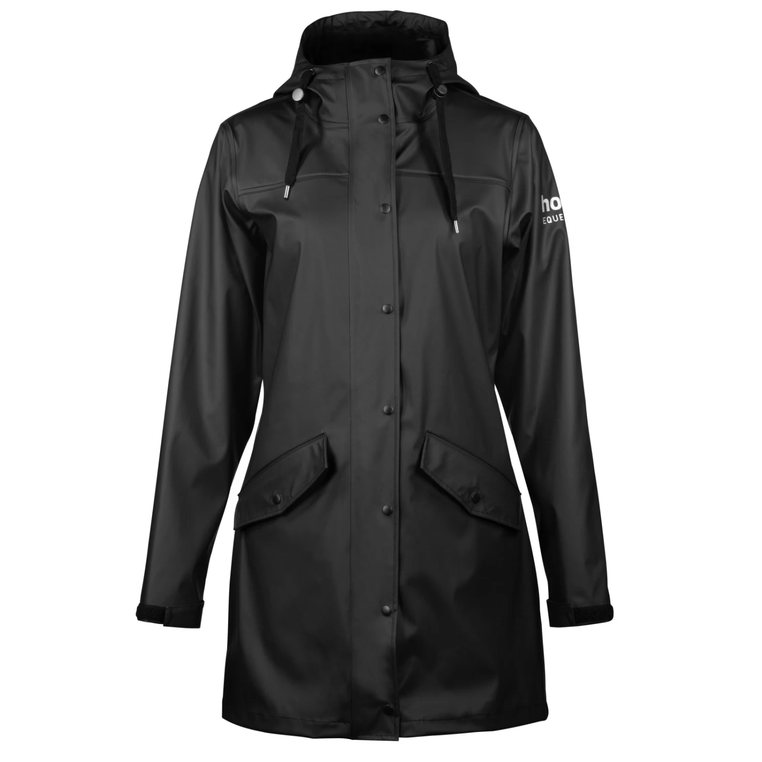 Horze Billie Womens Rain Jacket - Black - Image 2
