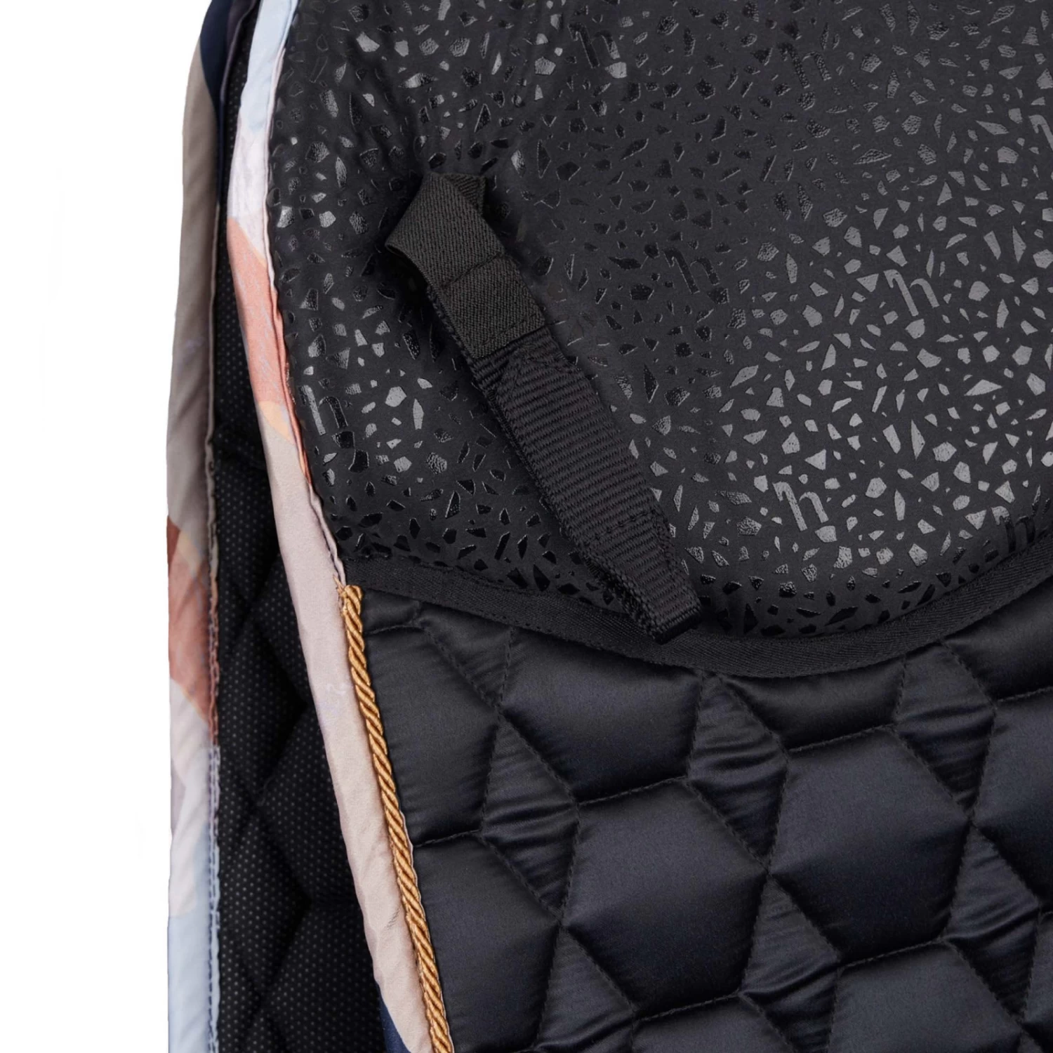 Horze Terrazzo Grip Tech Dressage Saddle Pad - Dark Navy - Image 2