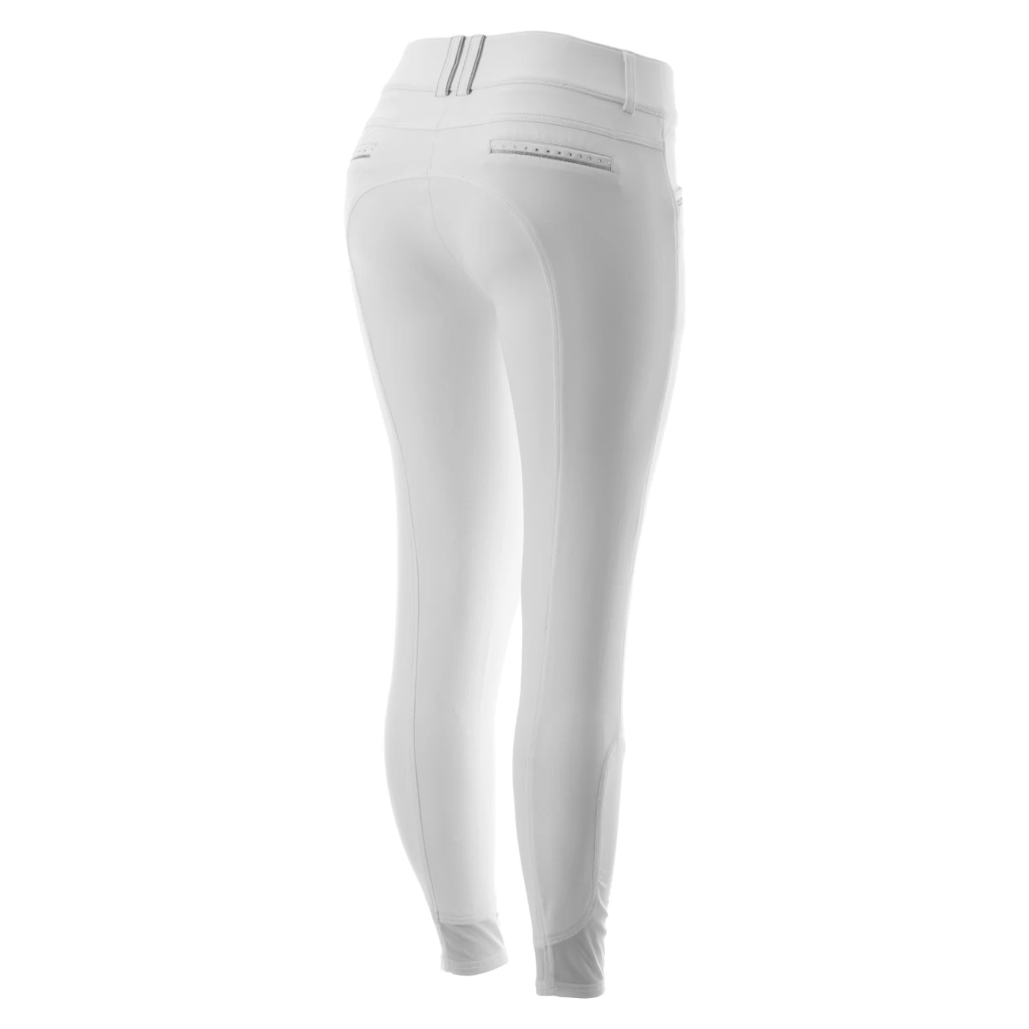 Equinavia Victoria Womens Silicone Knee Patch Breeches - White - Image 8