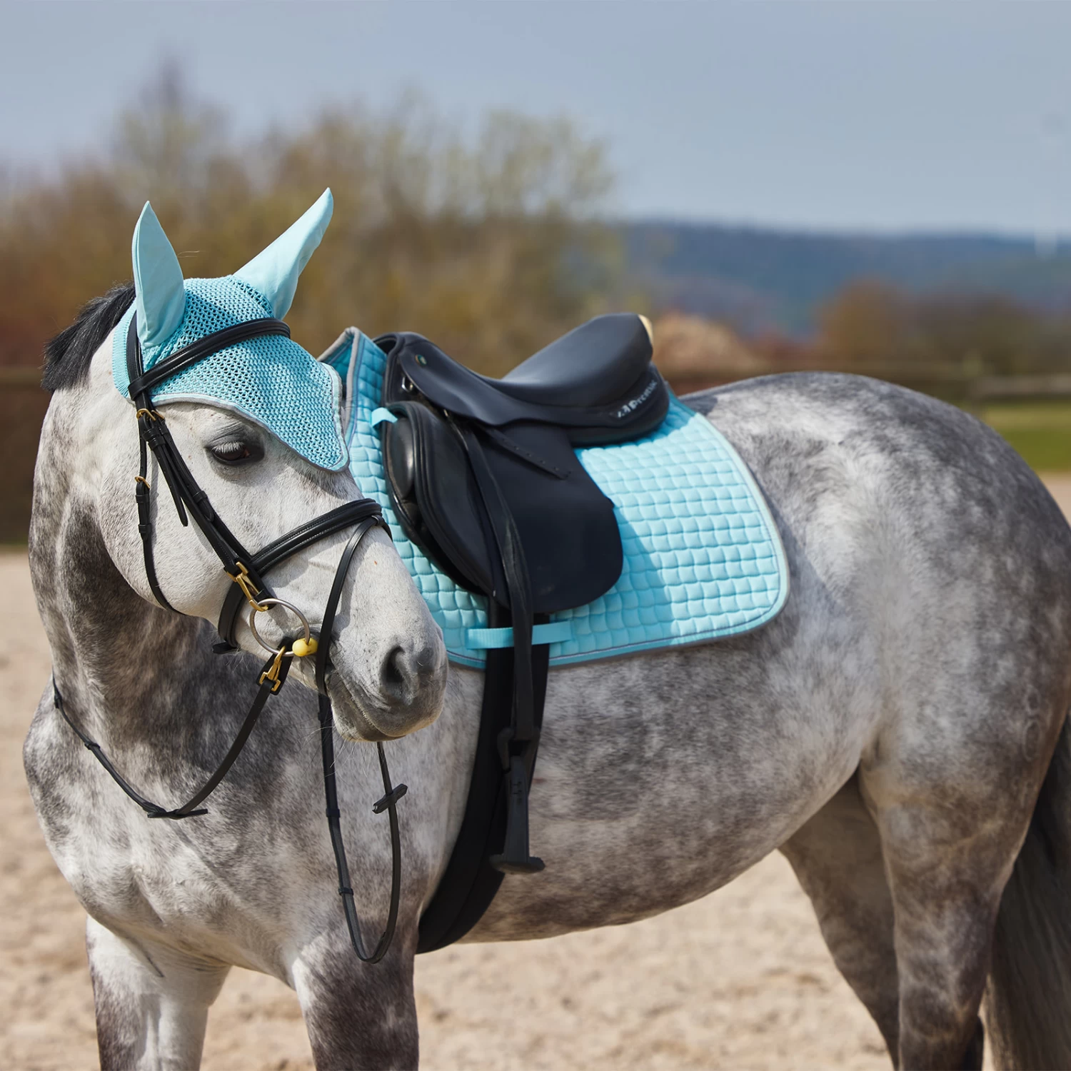 Horze Adepto All Purpose Saddle Pad - Canal Blue - Image 2