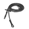 Horze Soft Grip Rubber Reins - Stoppers - Black