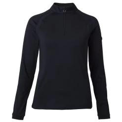 Horze Mia Womens Long Sleeved Training Polo Shirt - Dark Navy