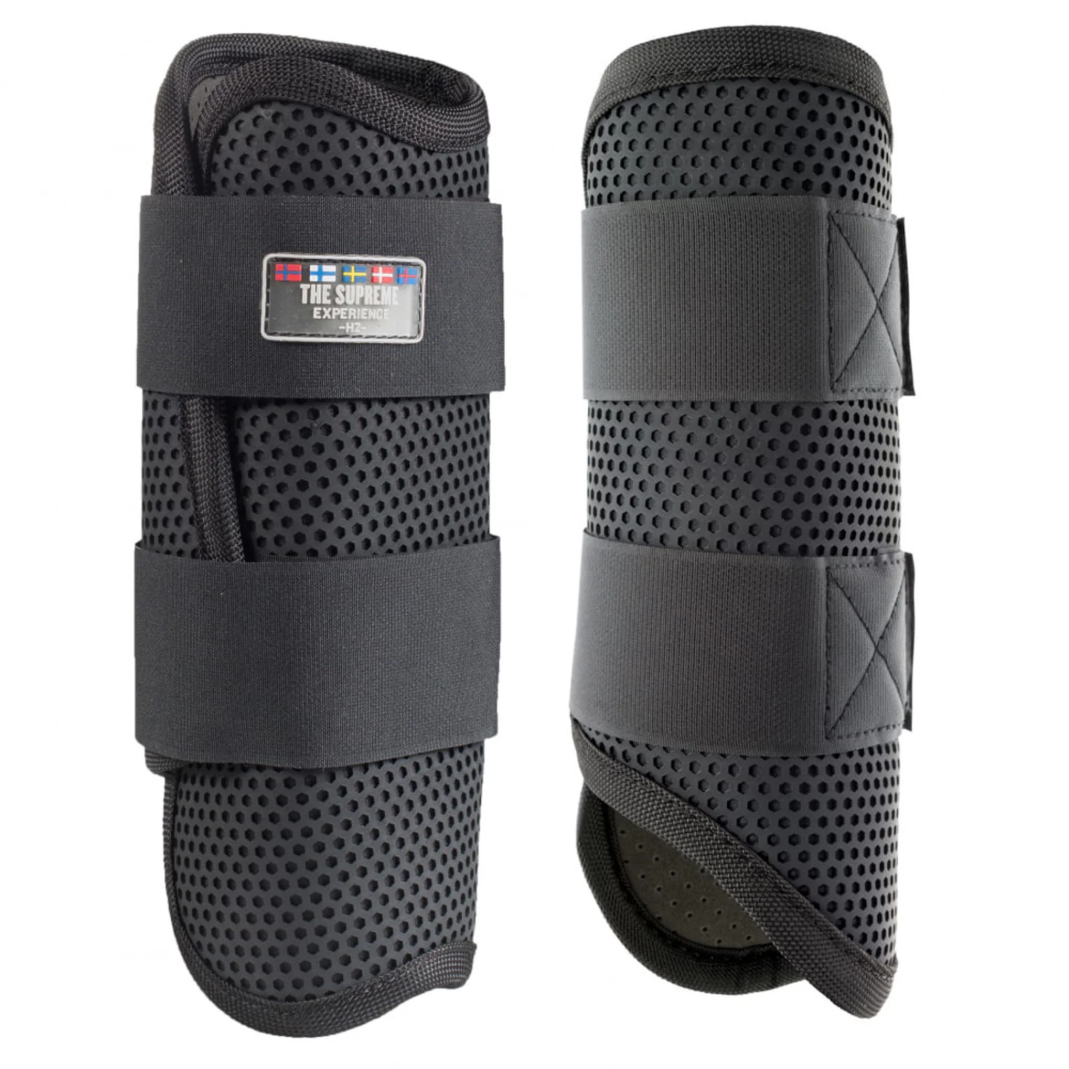 Horze Impact Flexi Strike Guard Boots - Front - Black