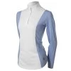 Equinavia Martha Womens Long Sleeved Show Shirt - Light Blue/White