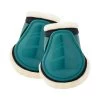 Horze Caliber Fleece Hind Fetlock Boots - Storm Green
