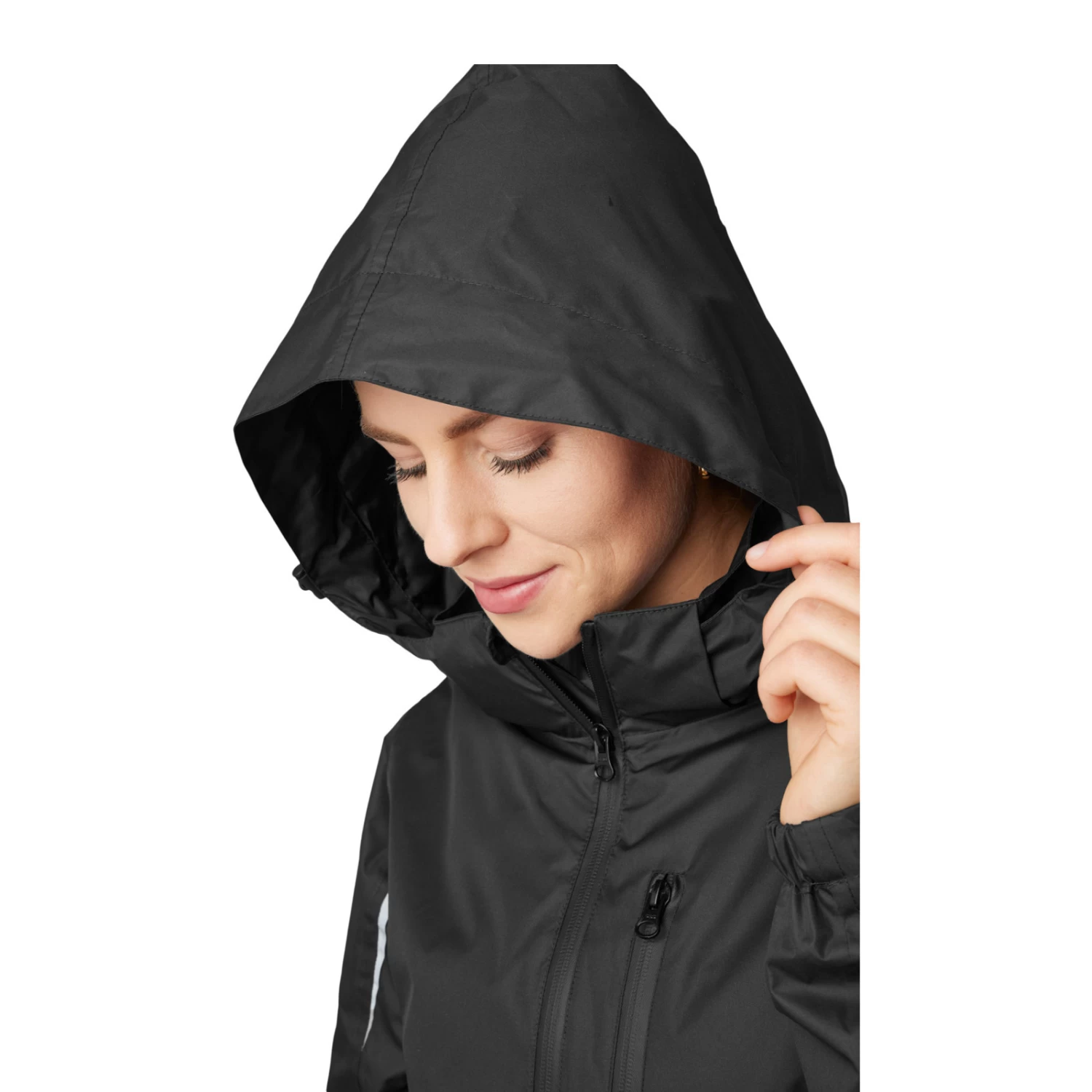 Horze Alexis Womens Waterproof Shell Jacket - Caviar Black - Image 4