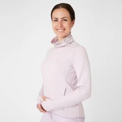 Horze Kaitlin Womens Technical Turtle Neck Top - Orchid Hush