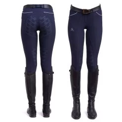 Cavalliera Royal Ride Silicone Full Seat Breeches - Navy Blue