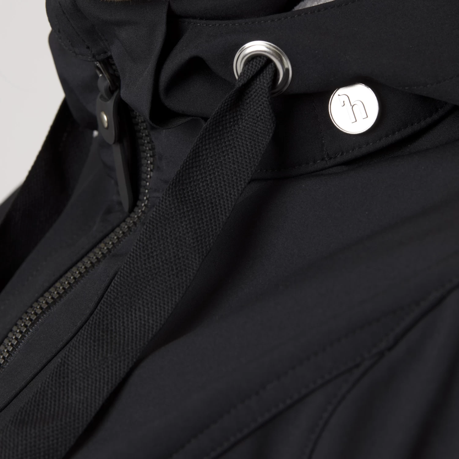 Horze Freya Womens Long Softshell Jacket - Black - Image 3