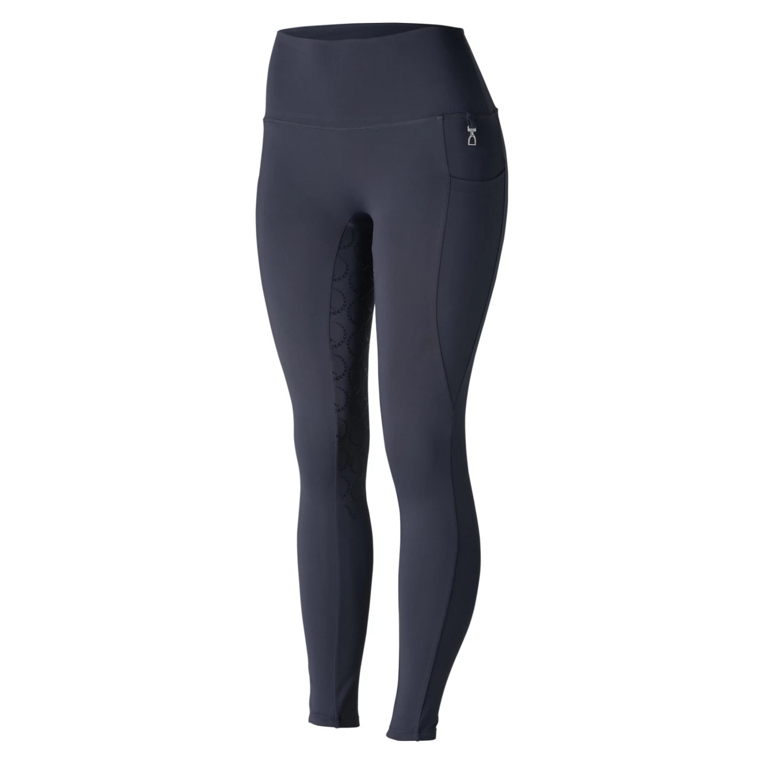 Horze Gillian Womens Silicone Full Seat Tights - Dark Navy - Image 4