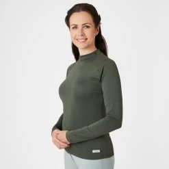 Horze Gabriela Womens UV Pro Cooling Sun Shirt - Climbing Ivy Green