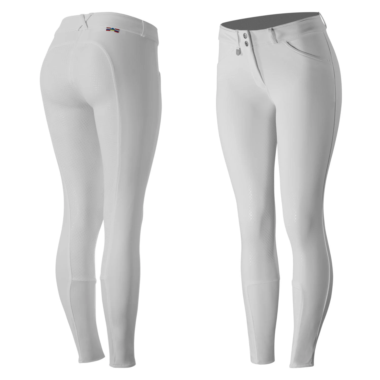 Horze Grand Prix Womens Silicone Full Seat Breeches - Dark Brown - Image 15