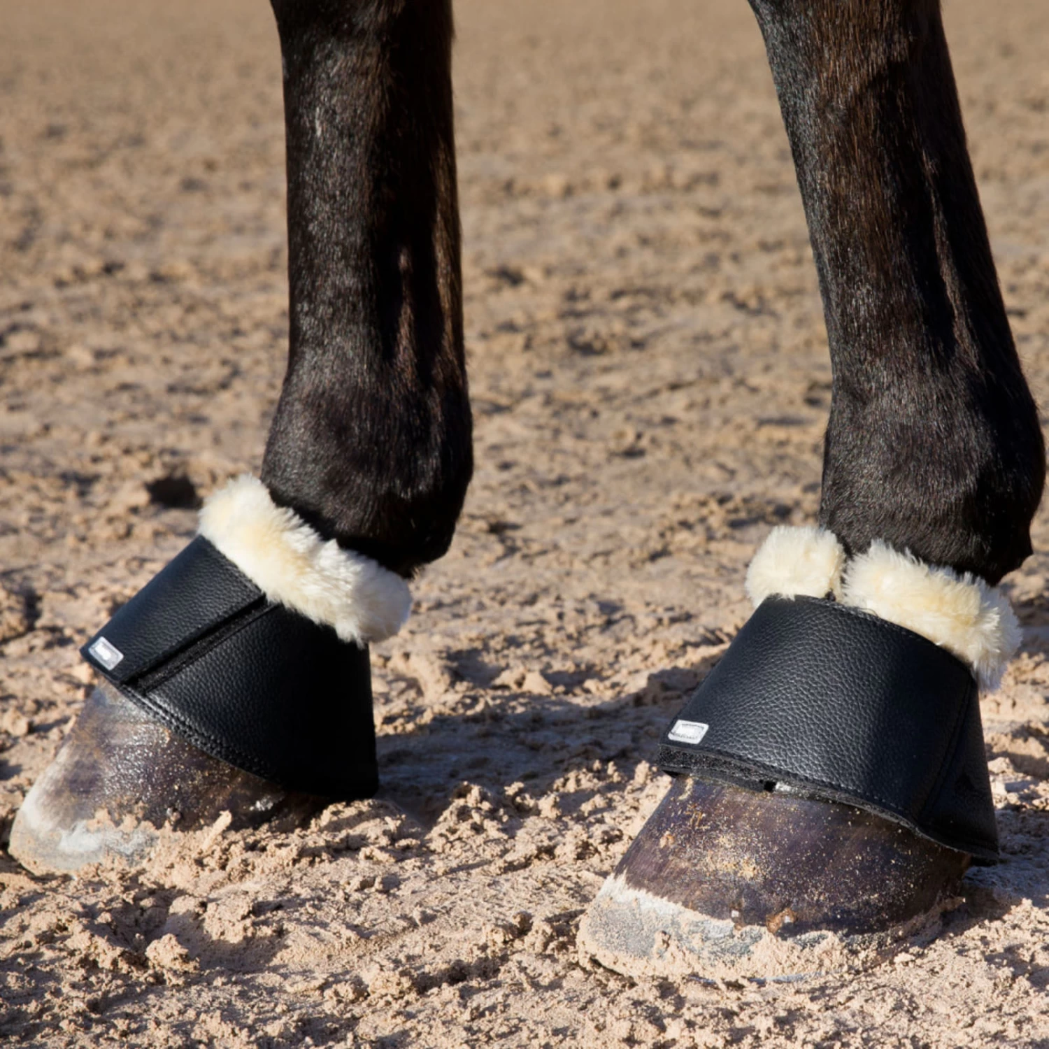 Horze Signature Bell Boots - Black - Image 9