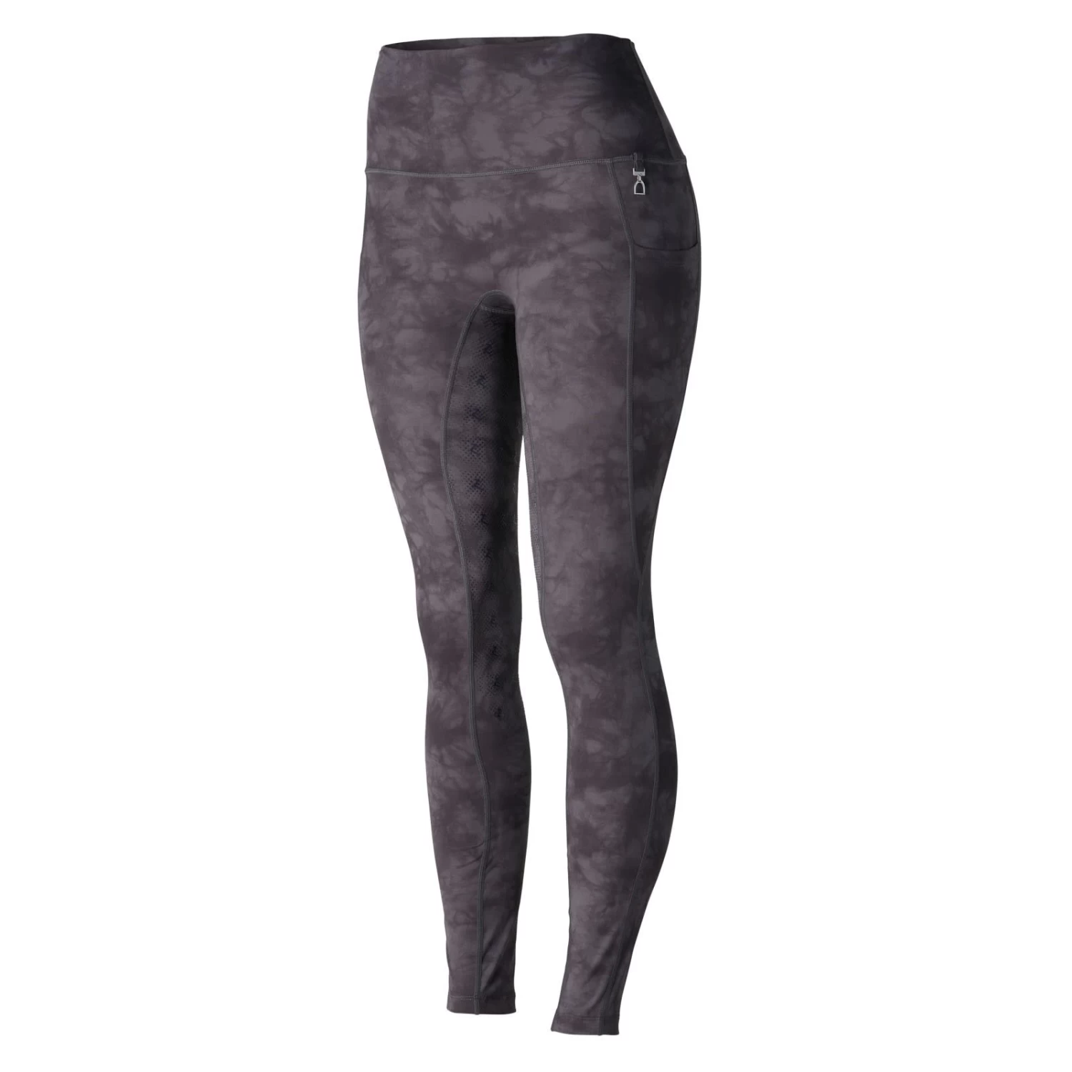 Horze Karen Tie-Dye High Waist Tights - Dark Grey - Image 3