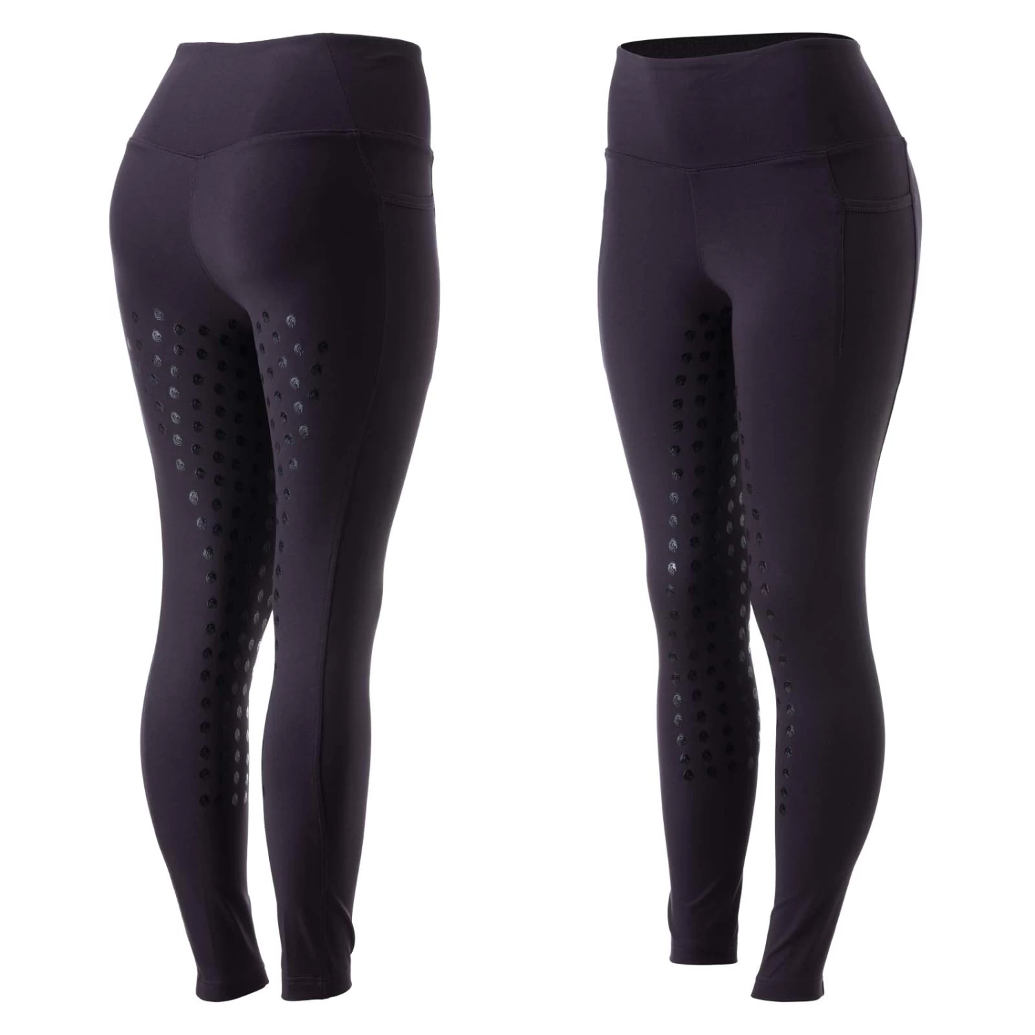 Equinavia Alva Womens Define Full Grip Tights - Eggplant Purple