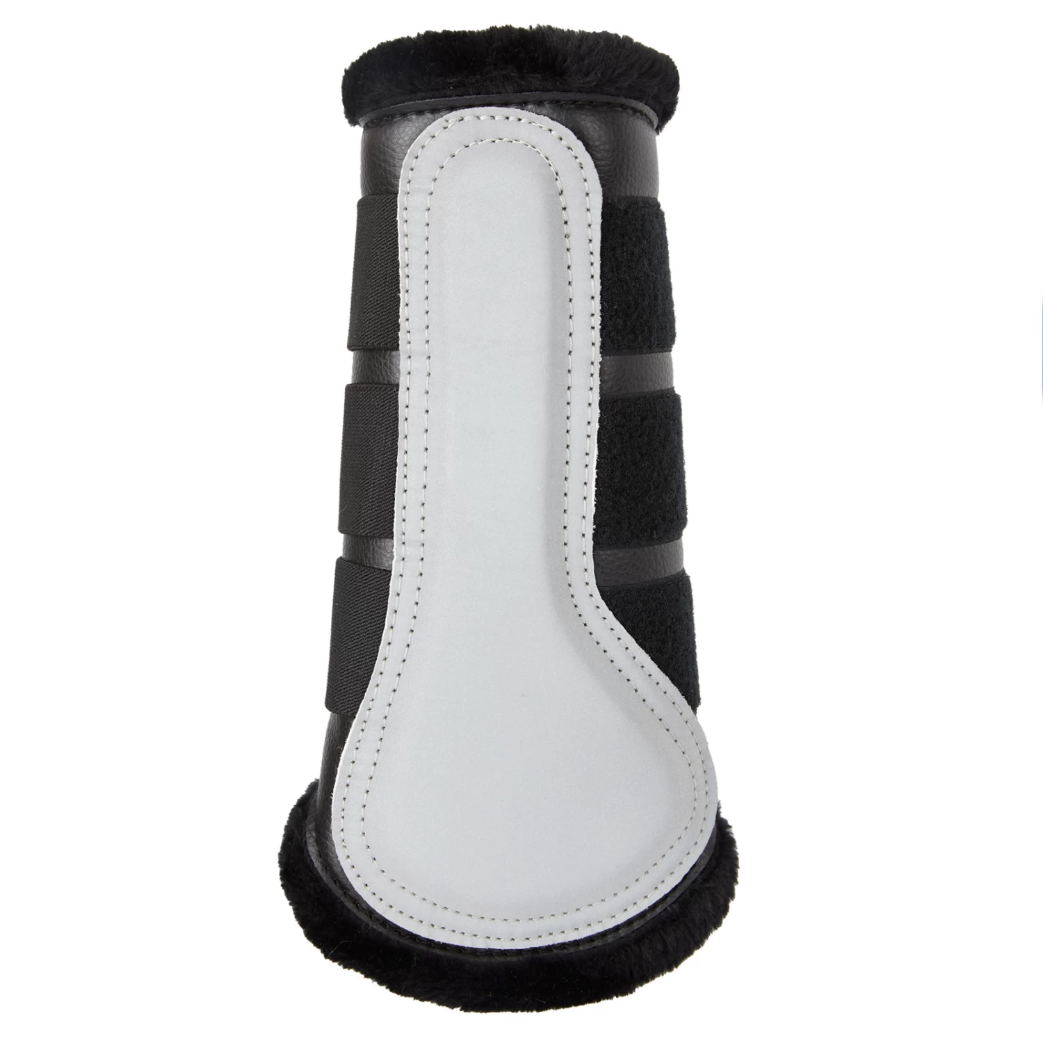 Horze Luminox Reflective Brushing Boots - Black - Image 3