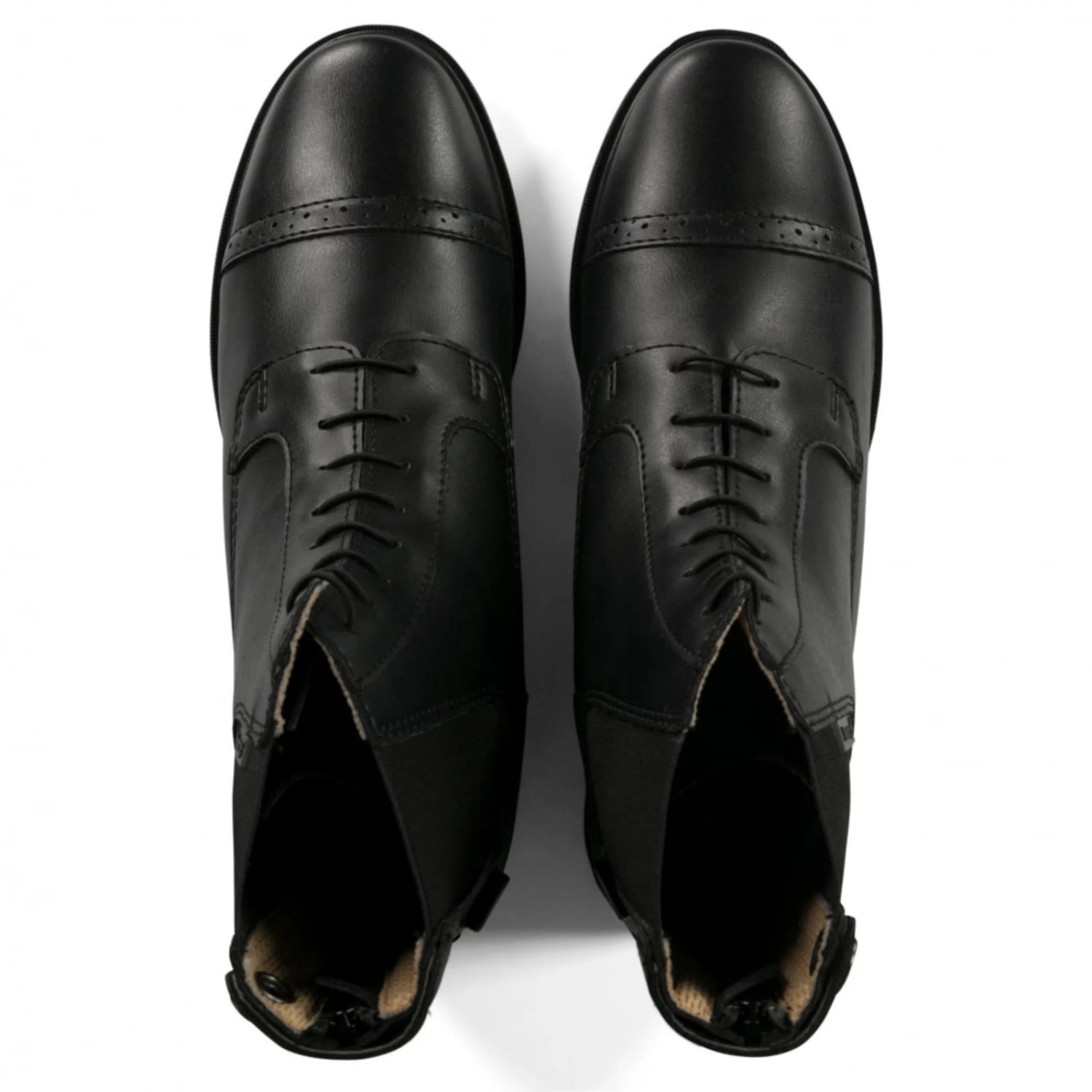 Horze Kilkenny Kids Paddock Boots PU - Black - Image 3