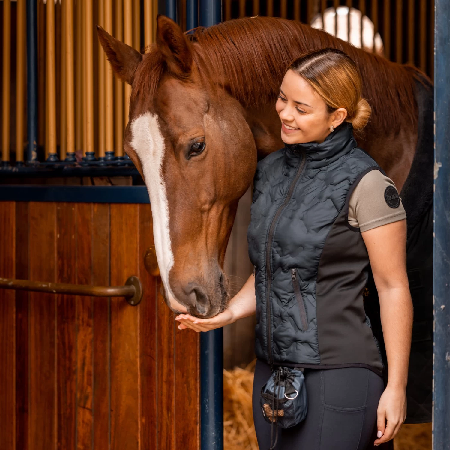 Horze Shelly Womens Vest - Dark Navy - Image 4