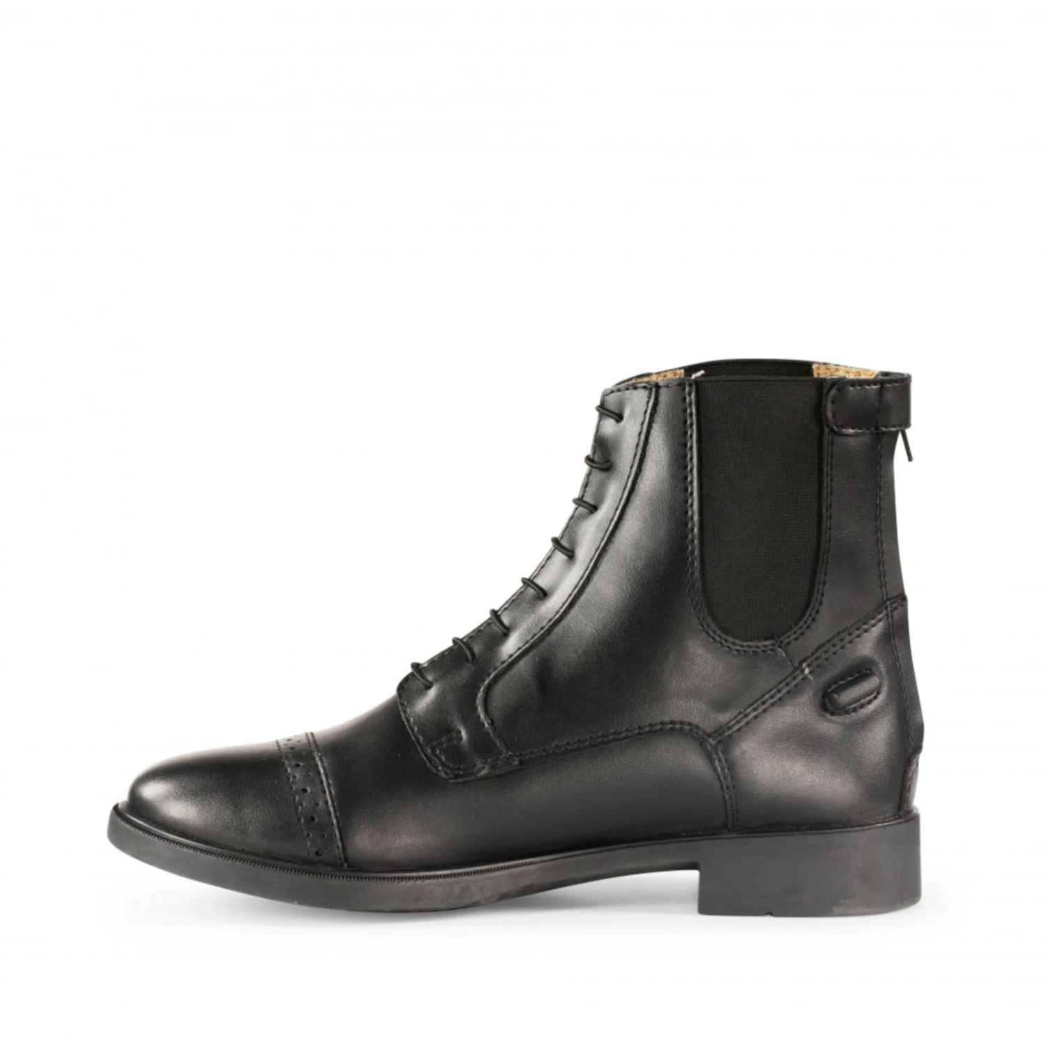 Horze Kilkenny Kids Paddock Boots PU - Black - Image 4