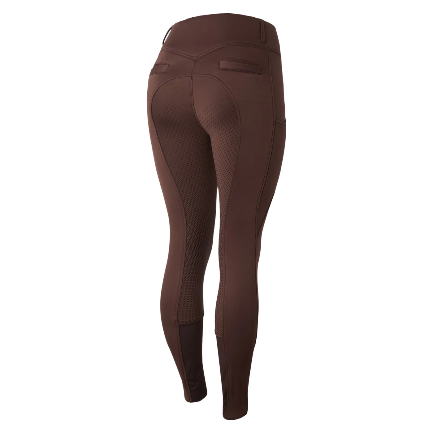 Horze Mira Womens Thermo Full Seat Breeches - Black - Image 9