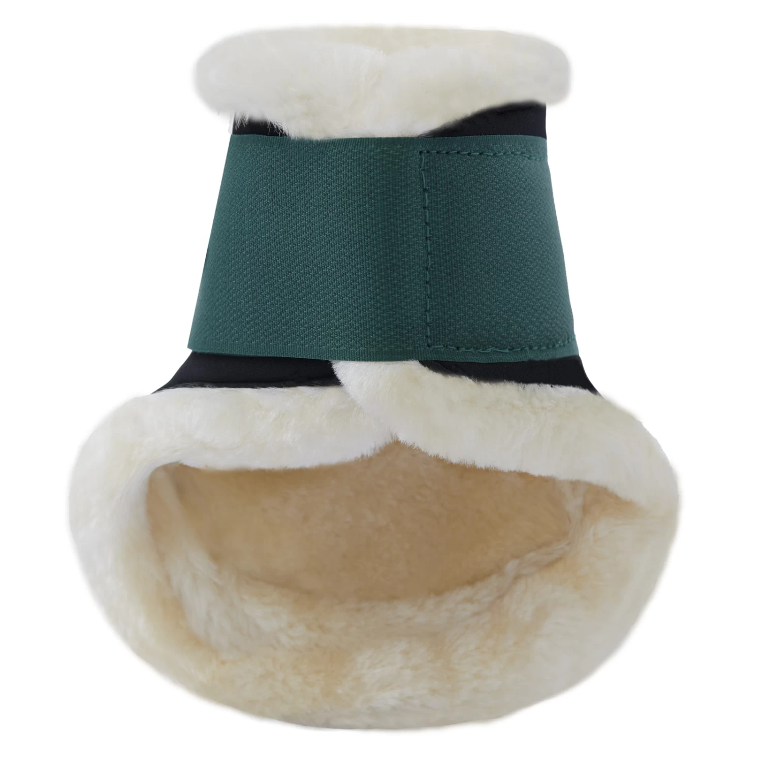 Horze Caliber Fleece Hind Fetlock Boots - Storm Green - Image 3