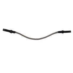 Horze Munich Curved Browband With Crystals - Olivine Green