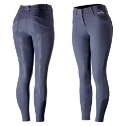 B Vertigo Olivia Womens Silicone Full Seat Breeches - Dark Navy