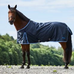 Horze Glasgow Heavy Weight Turnout Blanket 350g - Dark Blue