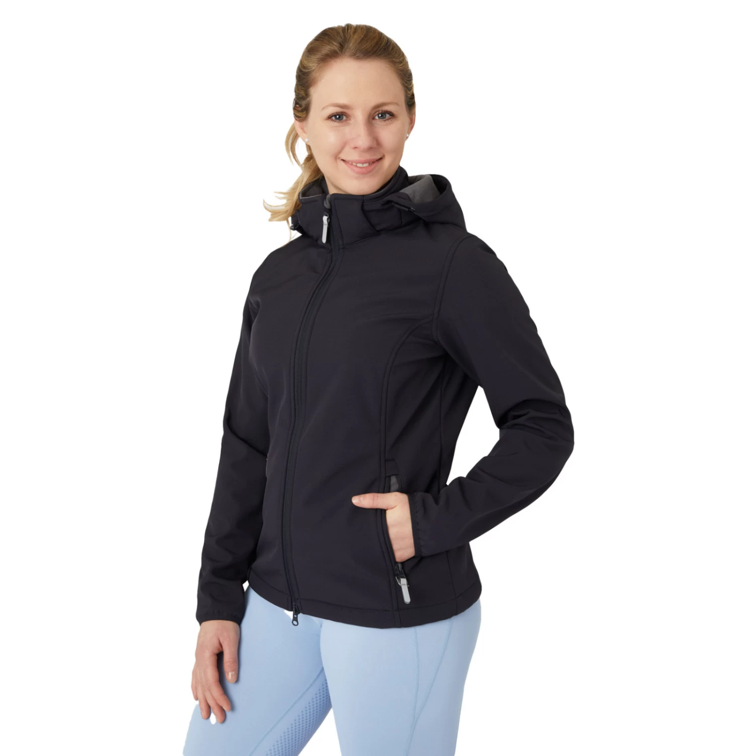 Horze Trisha Womens Softshell Jacket - Dark Navy - Image 3