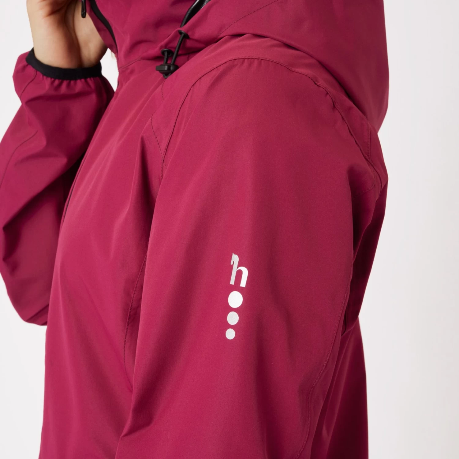 Horze Stella Waterproof Shell Jacket - Anemone Dark Pink - Image 10
