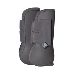 Horze Chicago Tendon Open Front Horse Boots - Smoked Pearl Grey