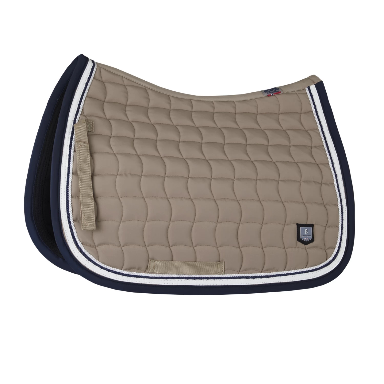 B Vertigo Cameron Double Corded All Purpose Saddle Pad - Dark Navy - Image 4