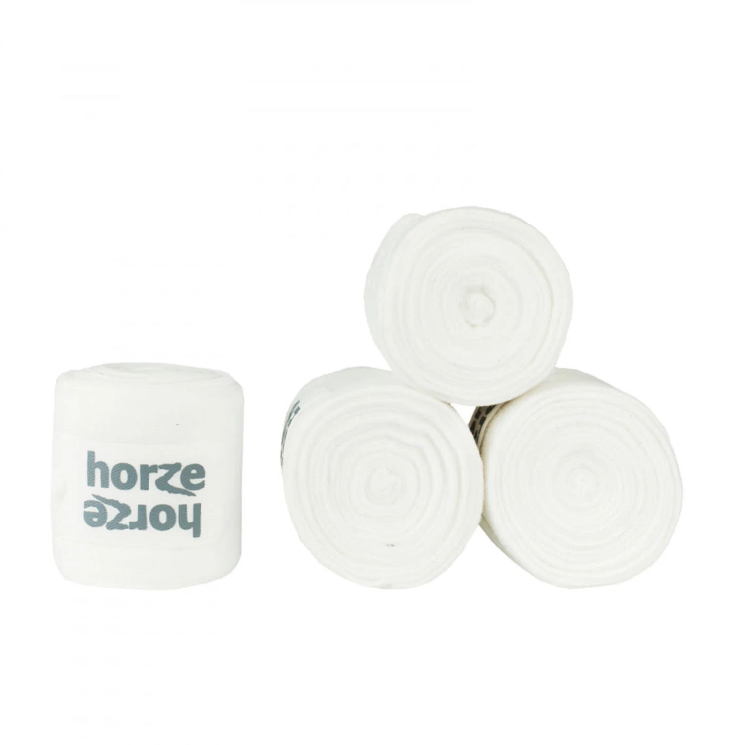 Horze Embrace Fleece Bandages - 4 Pack - White - Image 2
