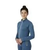 Horze Vera Womens Full Zip Tech Sweatshirt - Coronet Blue
