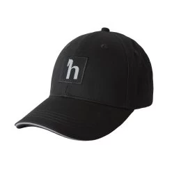 Horze Hat With Reflective Print - Black