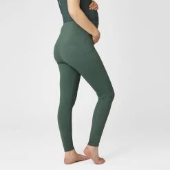 Horze Ginny Womens Maternity Full Seat Tights - Cilantro Green