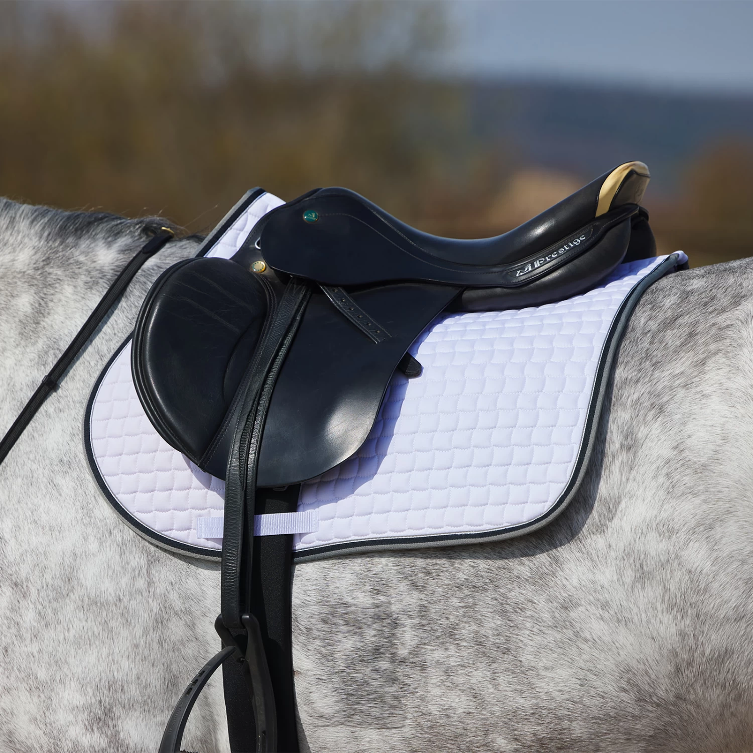 Horze Adepto All Purpose Saddle Pad - White - Image 2
